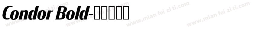 Condor Bold字体转换